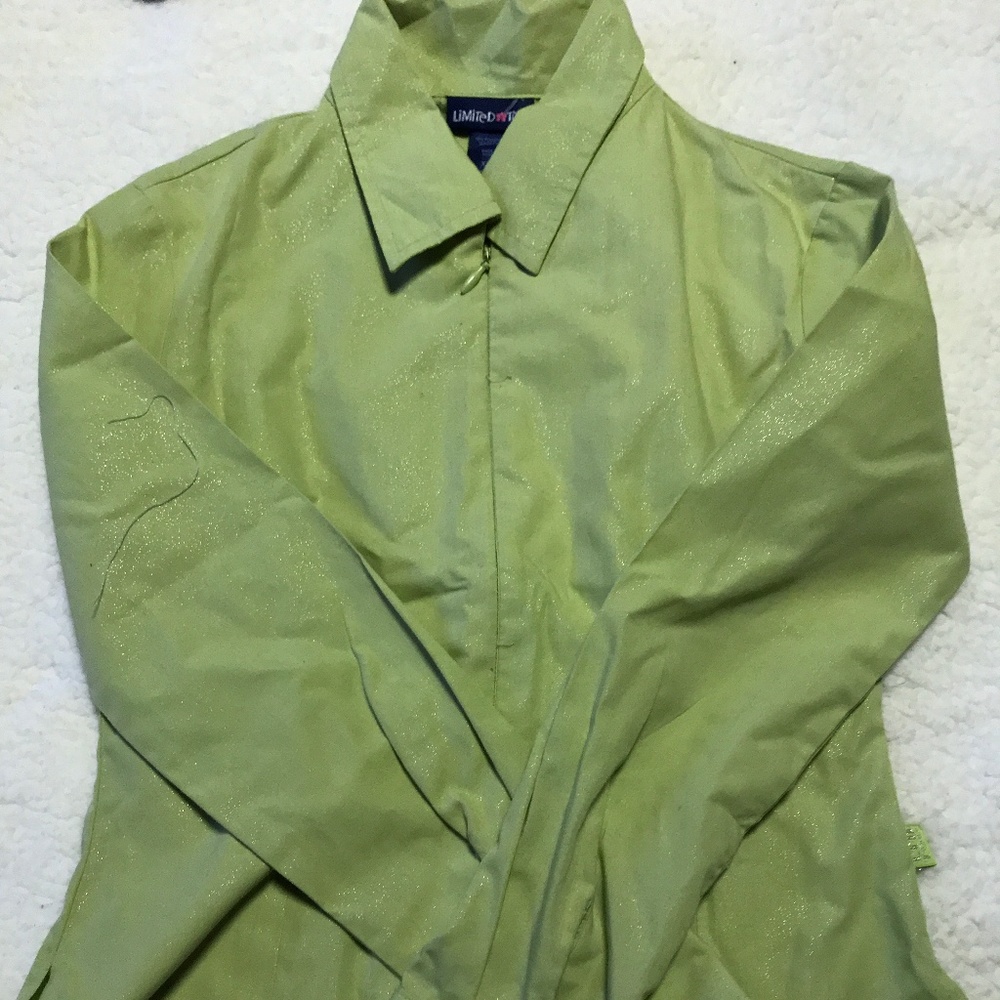 XXS Girls Neon Green Sparkle Limited Too Blouse